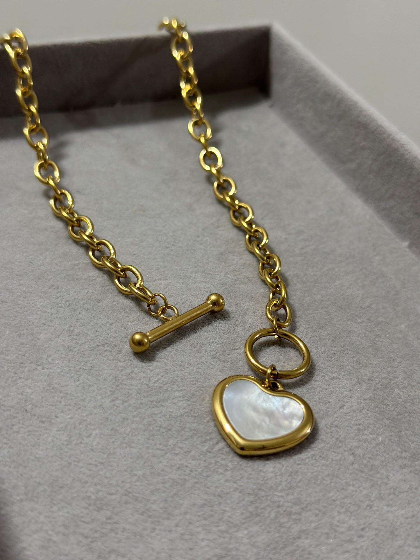 Heart Lock Necklace | 18K Gold Plated | Hypoallergenic | Anti-Tarnish