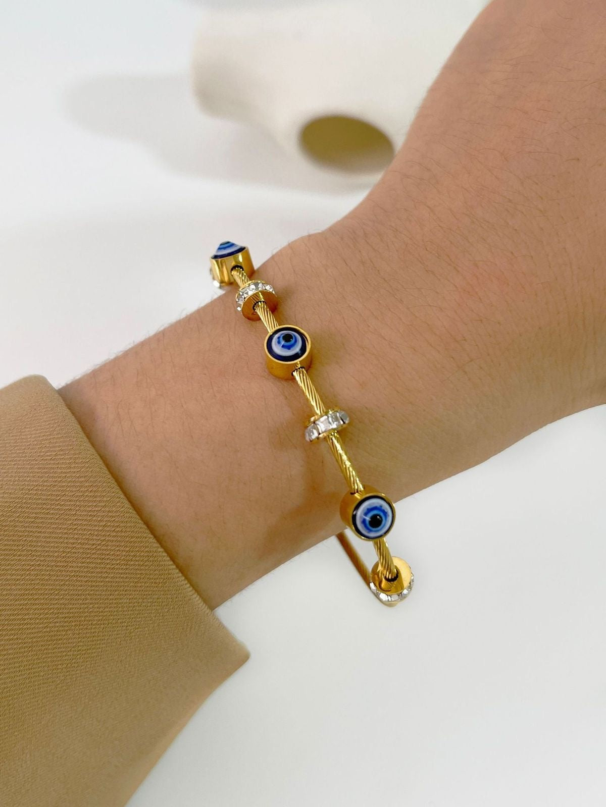 Evil Eye Bracelet | 18K Gold Plated