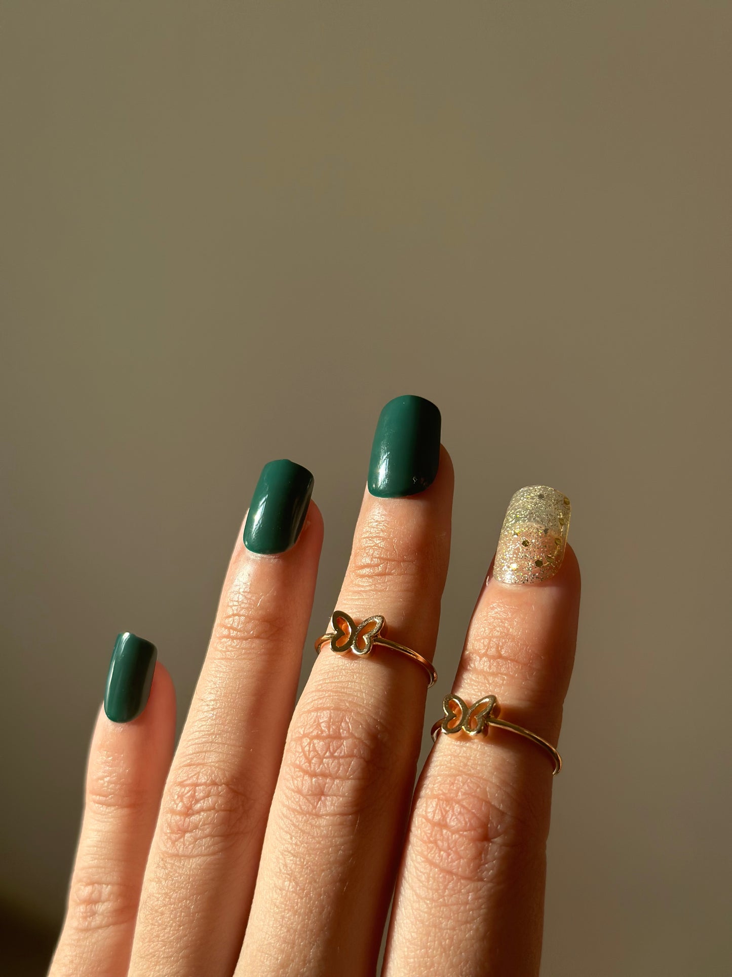 Butterfly Ring Stack | Toe Ring | Women Ring | Minimal Ring | Daily Wear Ring | Gold Plated Ring