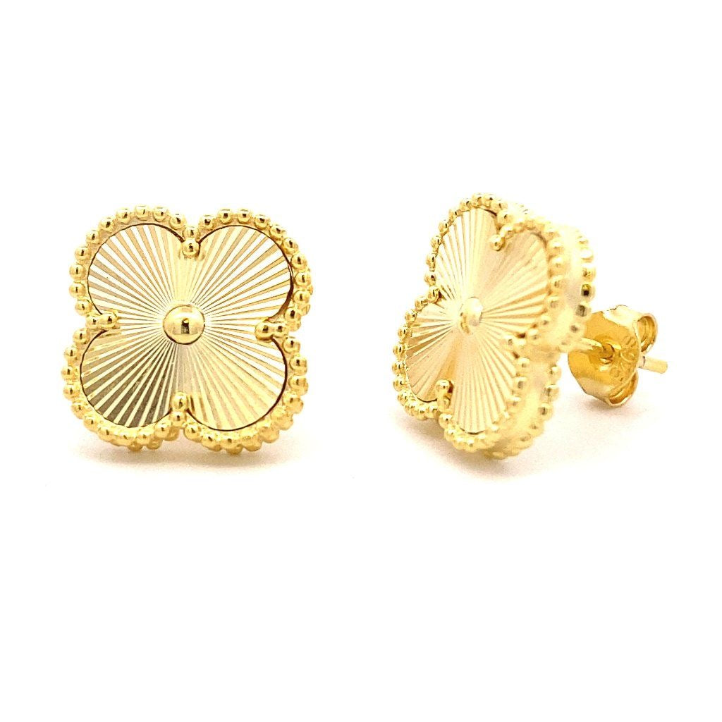 Luxe Gold Clover Set | 18K Gold Plated | Hypoallergenic | Water-Resistant | Anti Tarnish