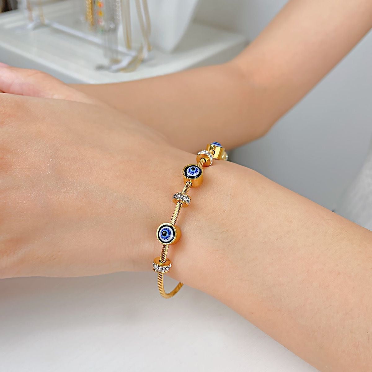 Evil Eye Bracelet | 18K Gold Plated