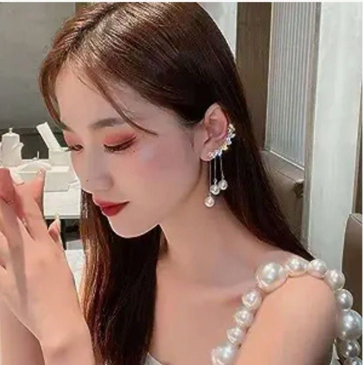 Glam Dazzle Pearl Ear-cuffs | Pearl Earrings | Korean Earrings | Pinterest Inspired Earrings