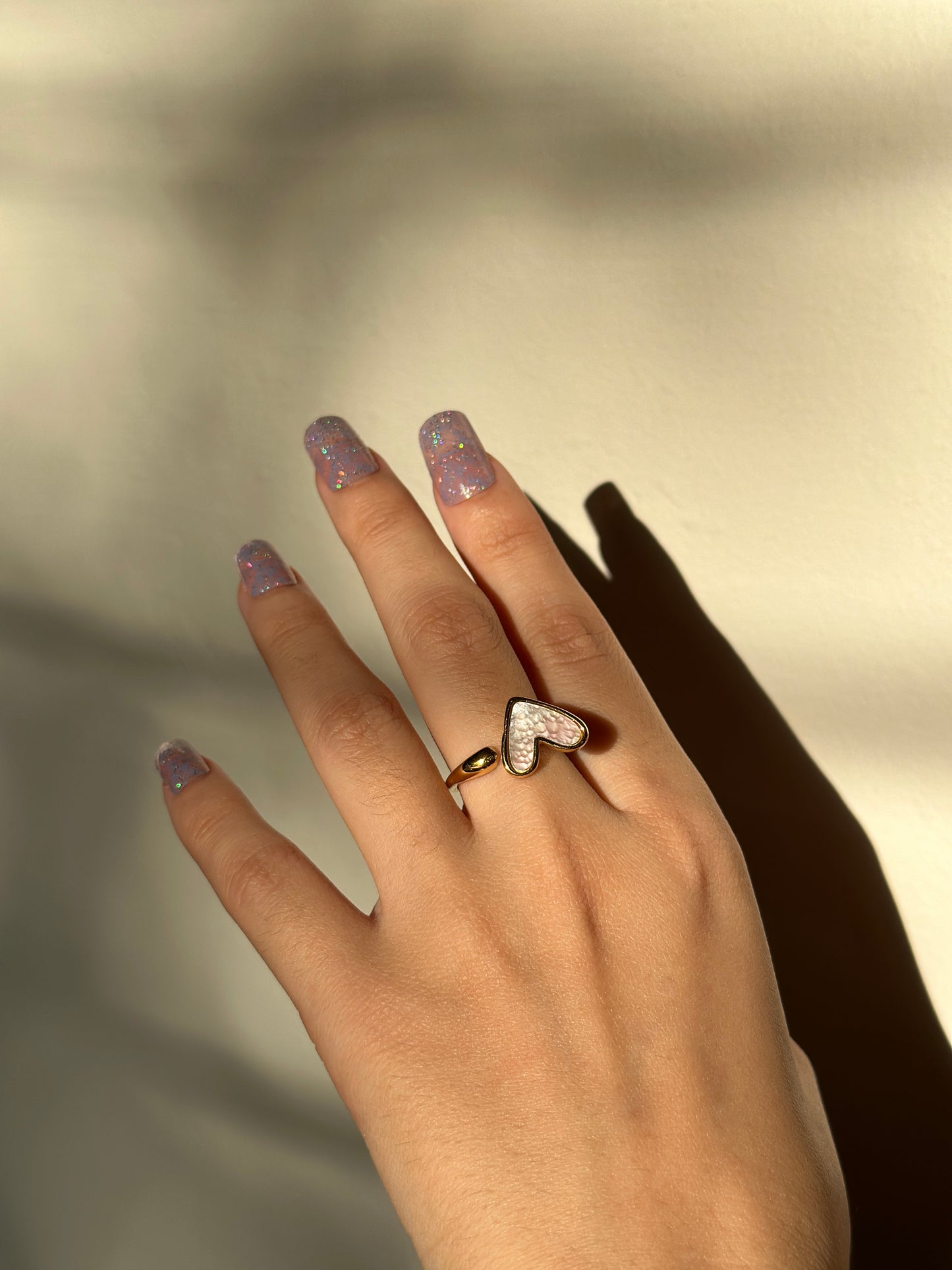 Heart Forever Ring | MOP Ring | 18K Gold Plated | skin safe | Anti tarnish | water resistant |