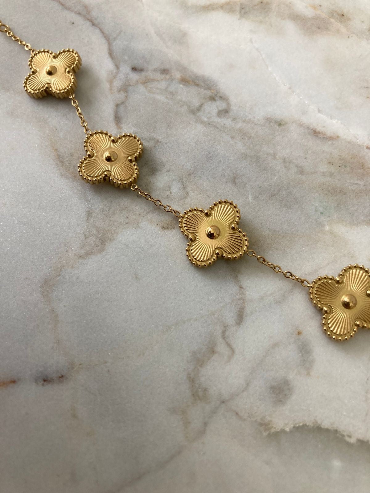 Clover Bracelet (Luxe Gold) | 18K Gold Plated