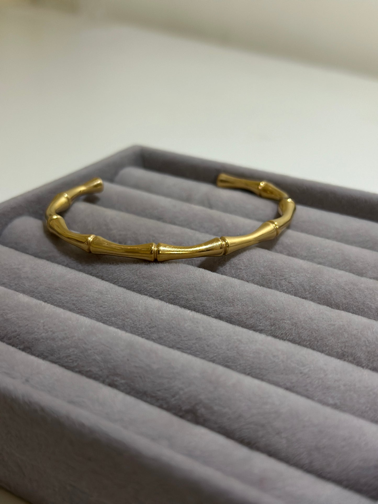 Bamboo Bracelet | 18K Gold Plated Bracelet | Water-Resistant Bracelet | Anti Tarnish Bracelet | 316L Stainless Steel Bracelet