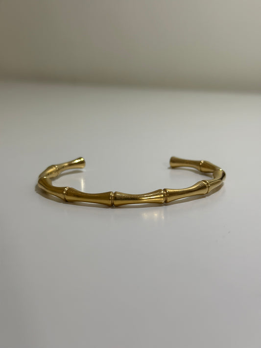 Bamboo Bracelet | 18K Gold Plated Bracelet | Water-Resistant Bracelet | Anti Tarnish Bracelet | 316L Stainless Steel Bracelet