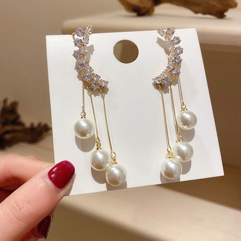 Glam Dazzle Pearl Ear-cuffs | Pearl Earrings | Korean Earrings | Pinterest Inspired Earrings