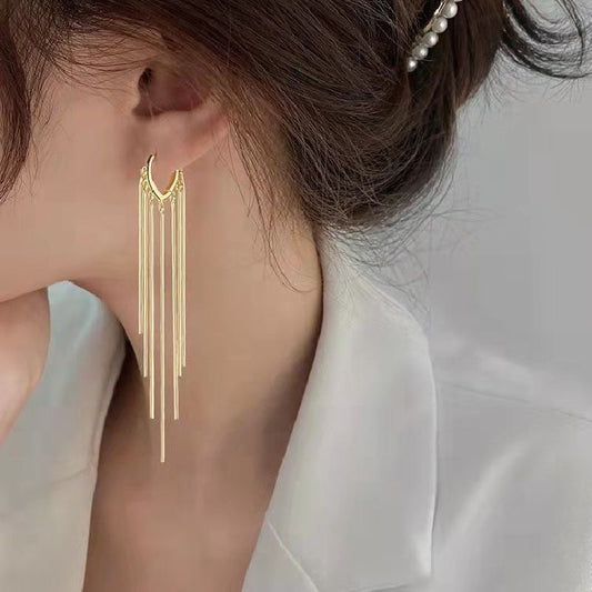 Tassel Earrings | Danglers |Korean Earrings | Premium Gold Plated | Pinterest Inspired | Viral Earrings