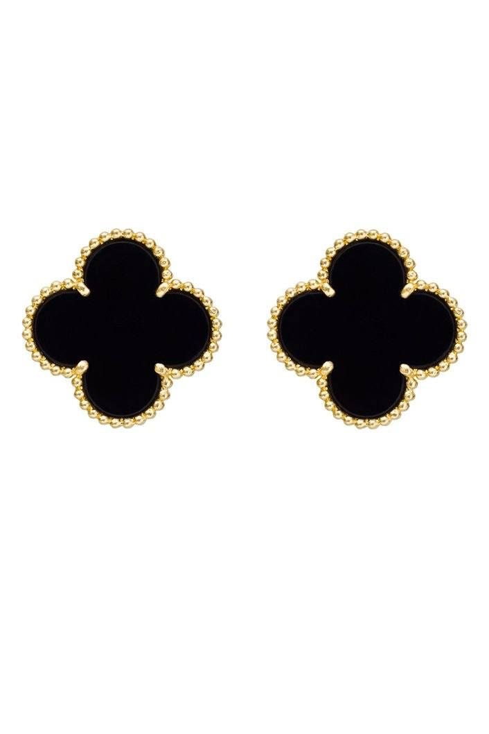 Clover Studs | Daily Wear Studs | 18K Gold Plating | Anti-Tarnish | Skin Safe | Water-Resistant |