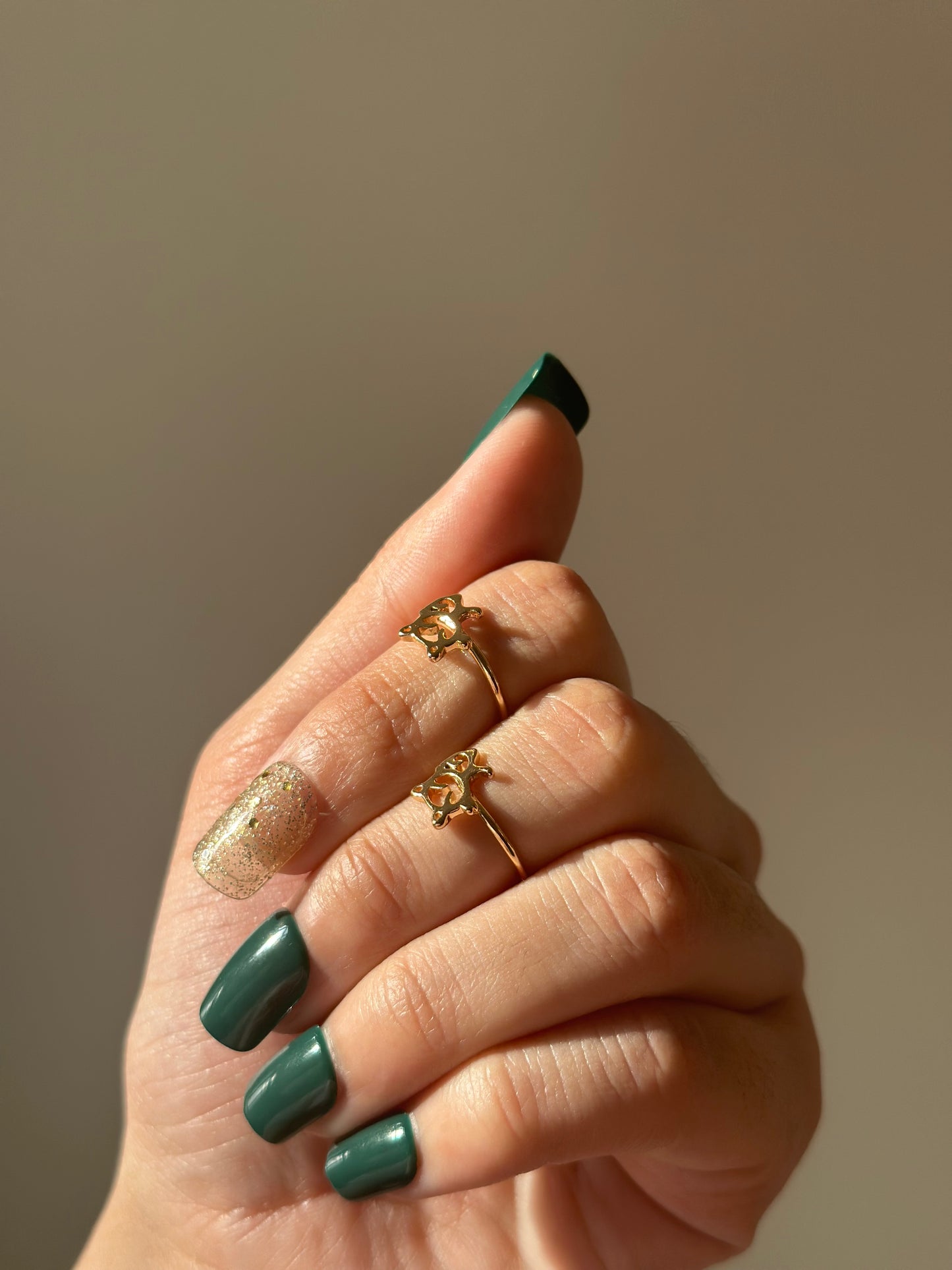 Cat Ring Stack | Toe Ring | Women Ring | Minimal Ring | Daily Wear Ring | Gold Plated Ring