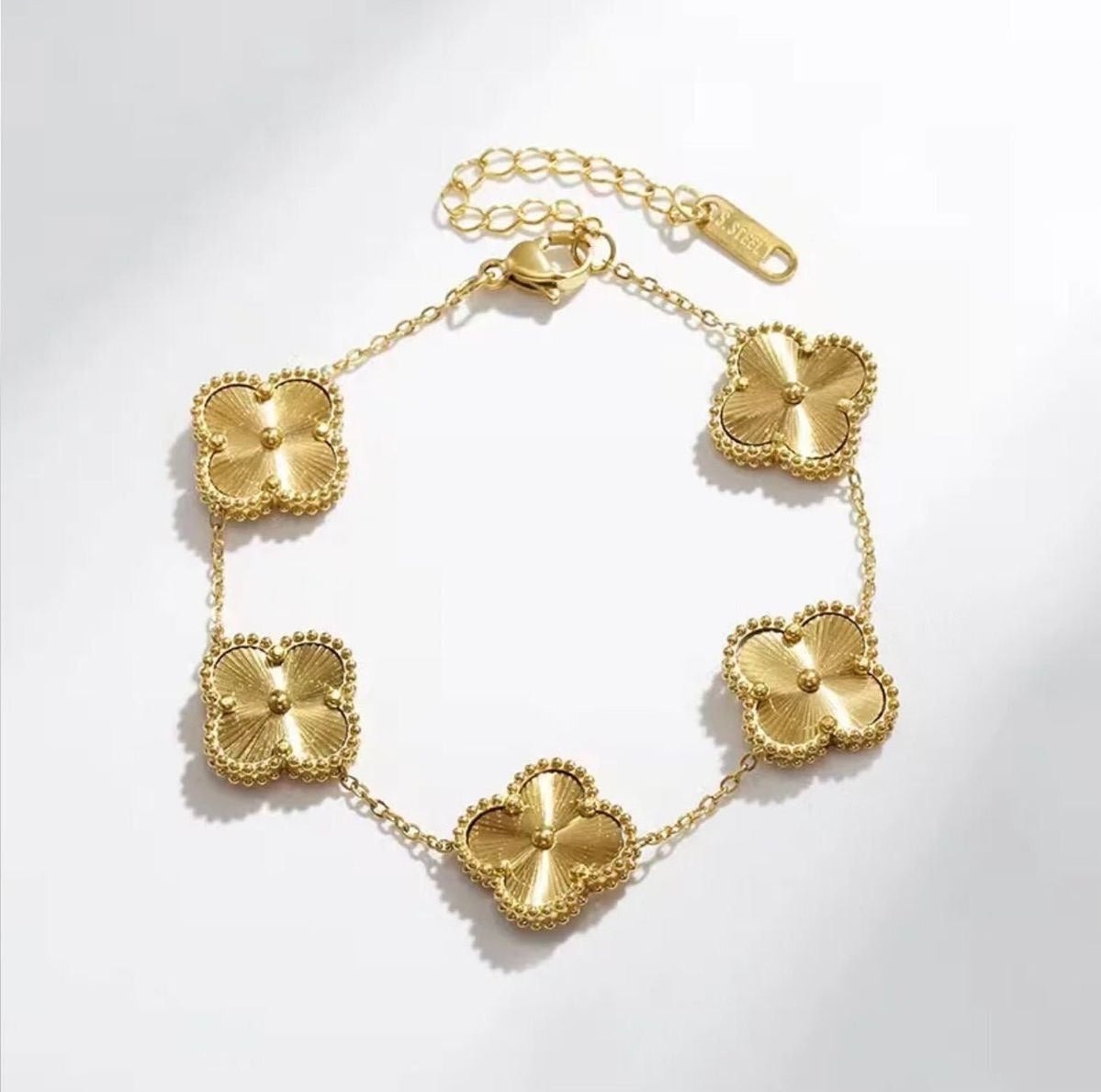 Luxe Gold Clover Set | 18K Gold Plated | Hypoallergenic | Water-Resistant | Anti Tarnish