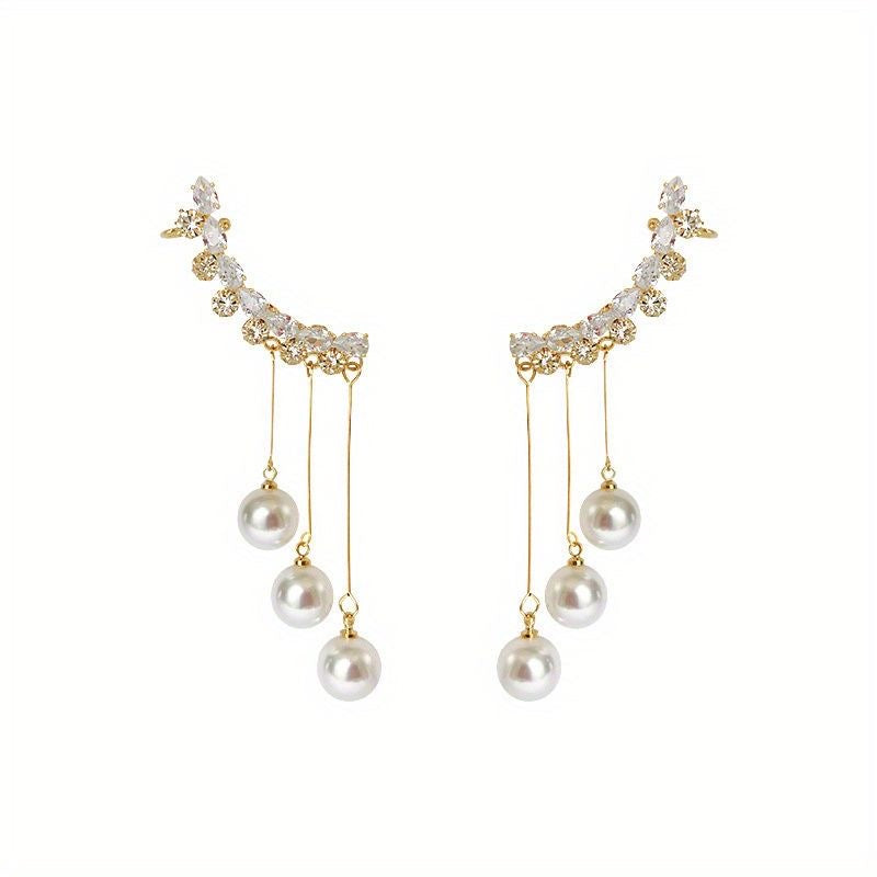 Glam Dazzle Pearl Ear-cuffs | Pearl Earrings | Korean Earrings | Pinterest Inspired Earrings