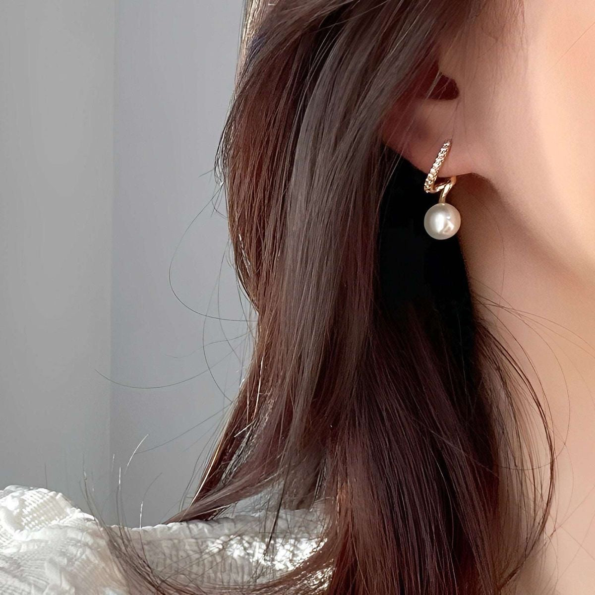 Pearl Wave Earrings | Korean Earrings | Affordable Earrings | Pinterest Inspired | Gold Plated | Freshwater Pearl