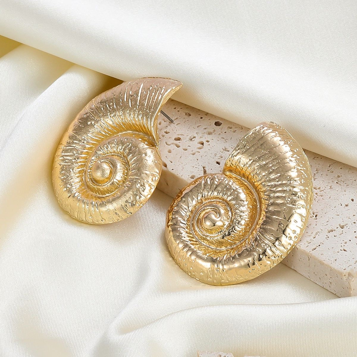 Shelly Earrings | Stainless Steel | 18K Gold Plated | Water- Resistant | Hypoallergenic