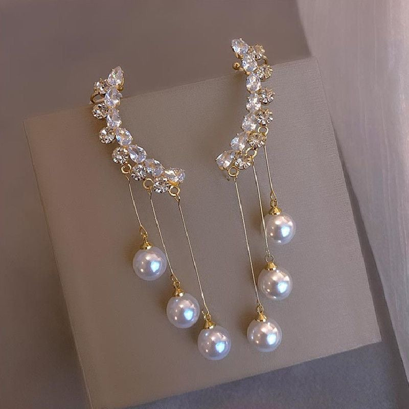 Glam Dazzle Pearl Ear-cuffs | Pearl Earrings | Korean Earrings | Pinterest Inspired Earrings