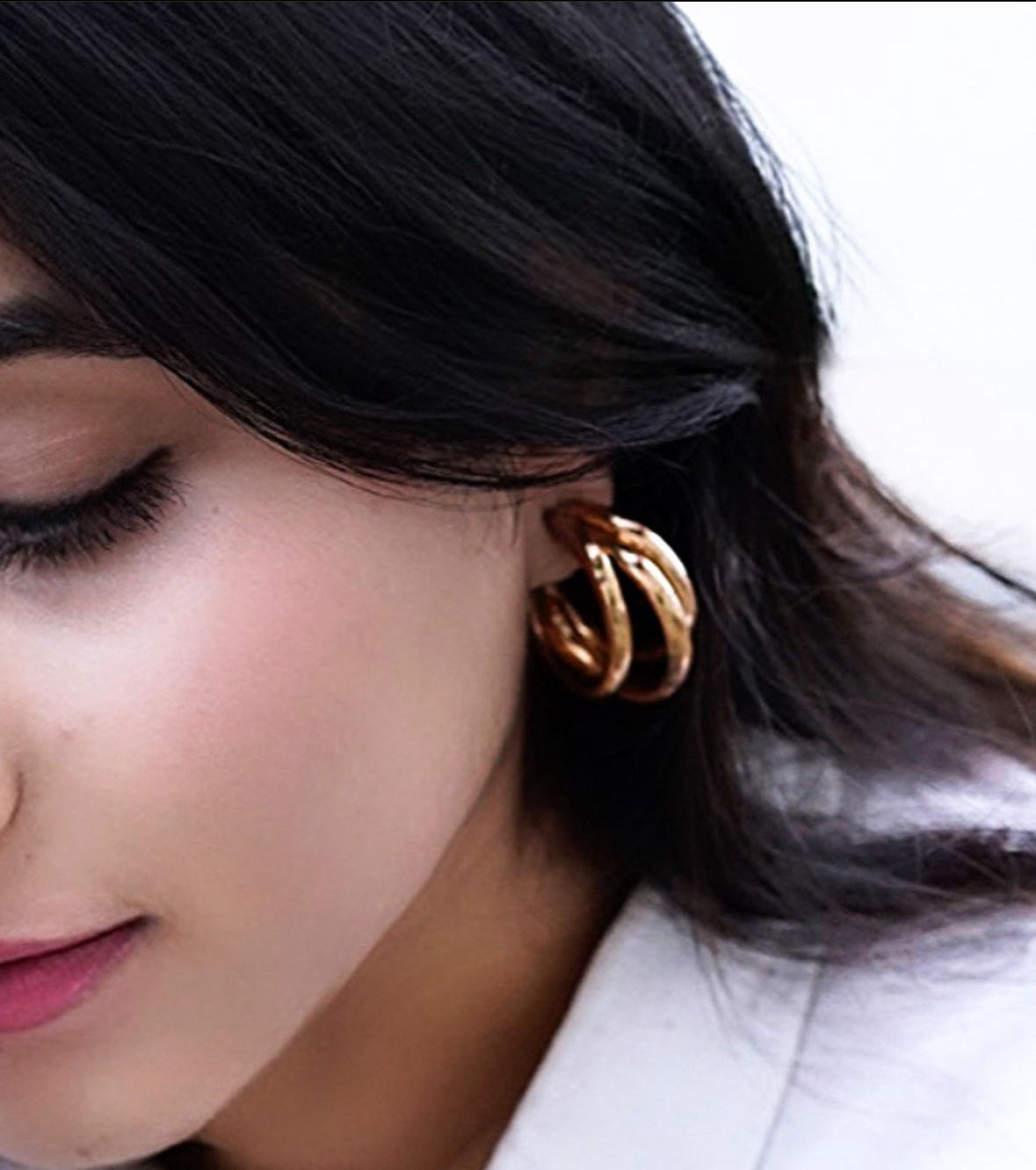 Hailey Hoops | Women Earrings | Gold Plated Premium Jewelry