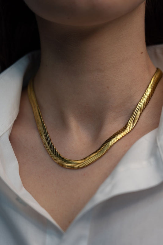 Herringbone Chain | Women Necklace & Chains | Gold Plated Premium Jewelry