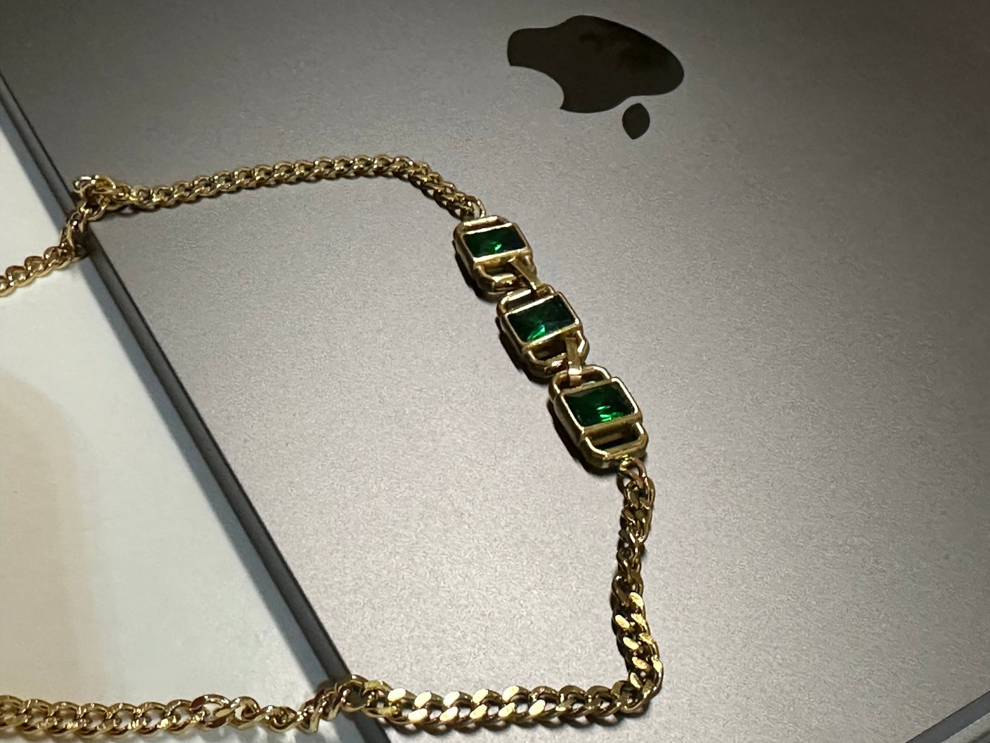 Elite Emerald Necklace | 18K Gold Plated Necklace | Water-Resistant Necklace | Anti Tarnish Necklace | Hypoallergenic Necklace