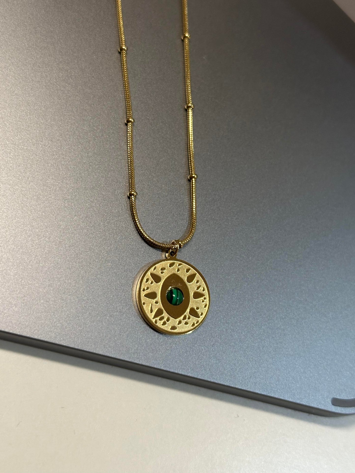 Evil Eye Necklace | 18K Gold Plated Necklace | Water-Resistant Necklace | Anti Tarnish Necklace | Hypoallergenic Necklace