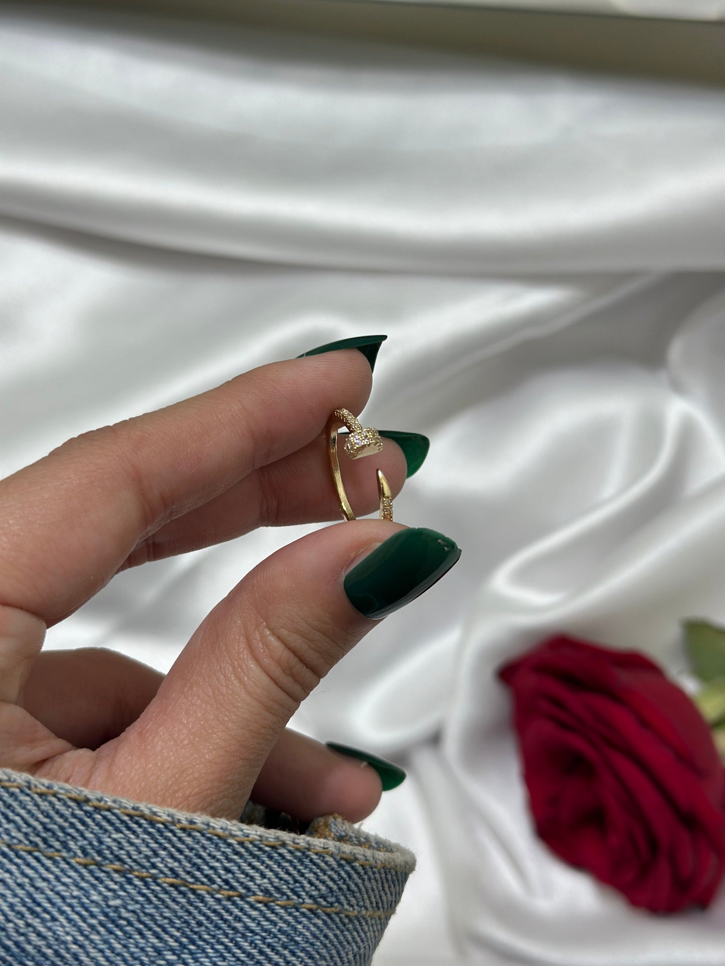 Euphoria Nail Ring | Women Ring | Gold Plated Premium Jewelry