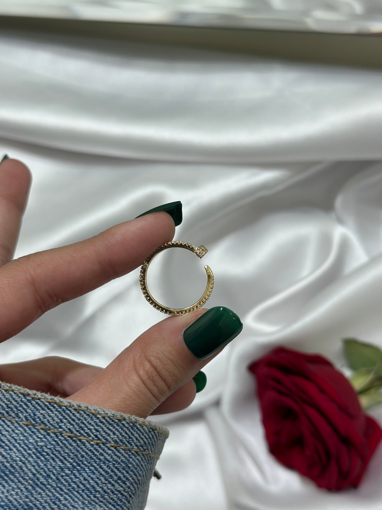 Euphoria Nail Ring | Women Ring | Gold Plated Premium Jewelry