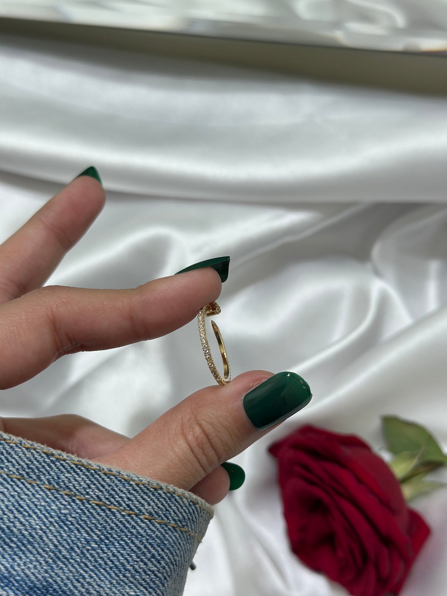 Euphoria Nail Ring | Women Ring | Gold Plated Premium Jewelry