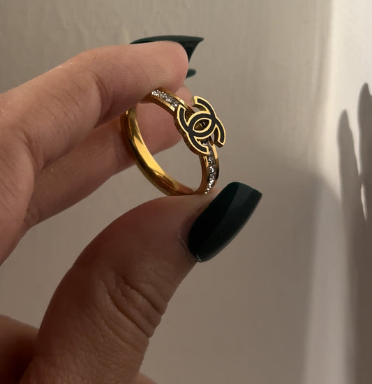 Rizi Ring |18k Gold Plated Ring | Water-Resistant Ring | Anti Tarnish Ring | Skin Safe Ring | Brand Inspired Ring